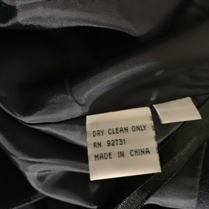 Two piece navy blue skirt suit set